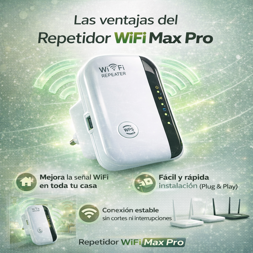 Repetidor WiFi Max Pro - potencia y mejora inmediata