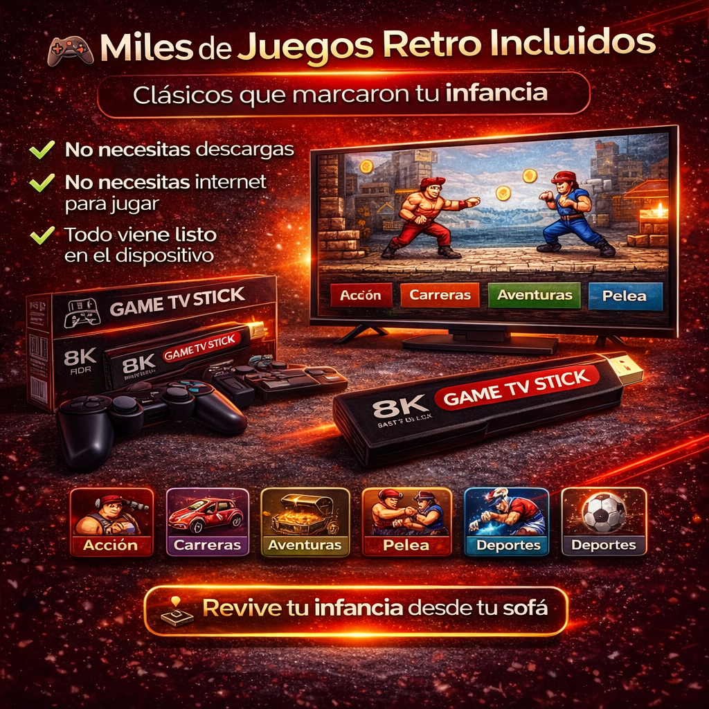 GameStick 8K Max - Consola De Videojuegos