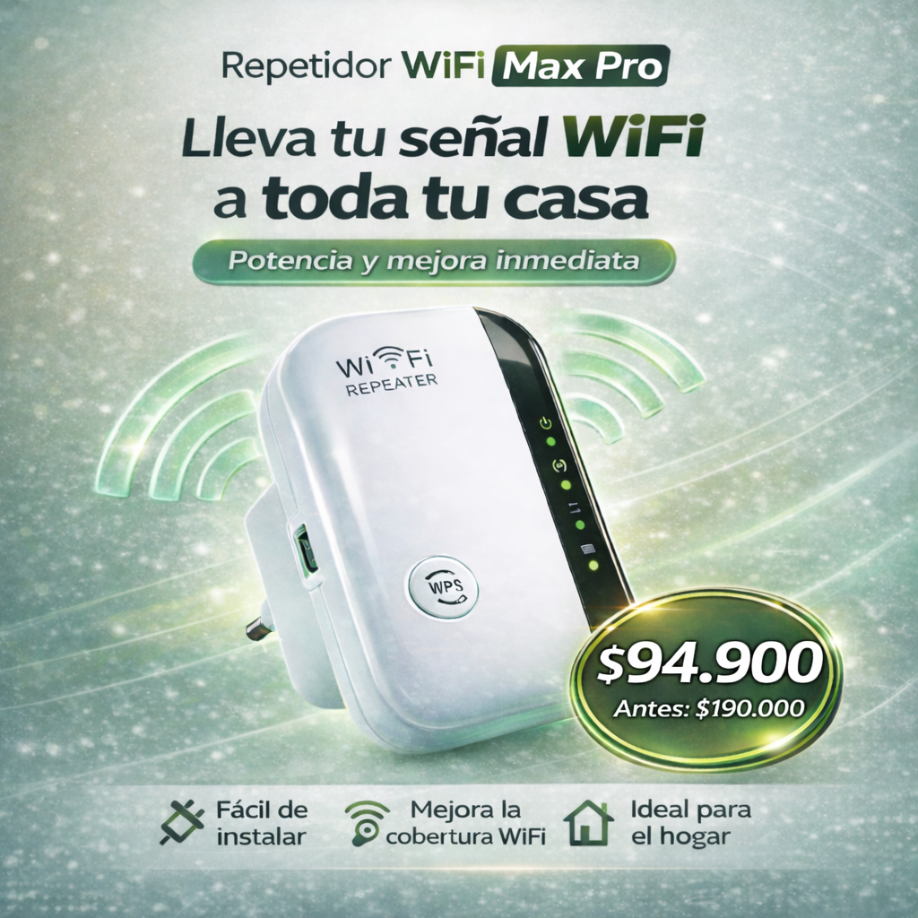 Repetidor WiFi Max Pro - potencia y mejora inmediata