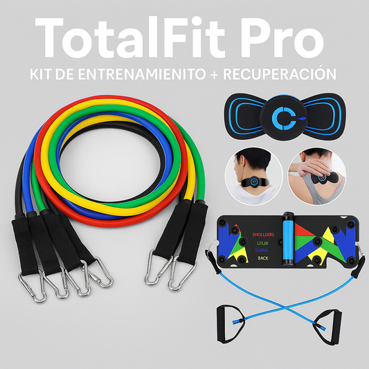 SmartFit Kit – Bandas de Potencia + Masajeador + Tabla Push