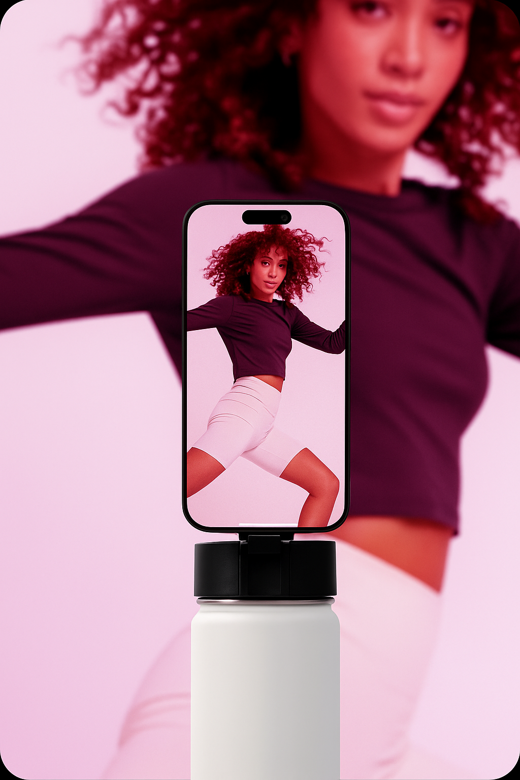 Combo vida activa: audífonos inalámbricos y termo con soporte magnético