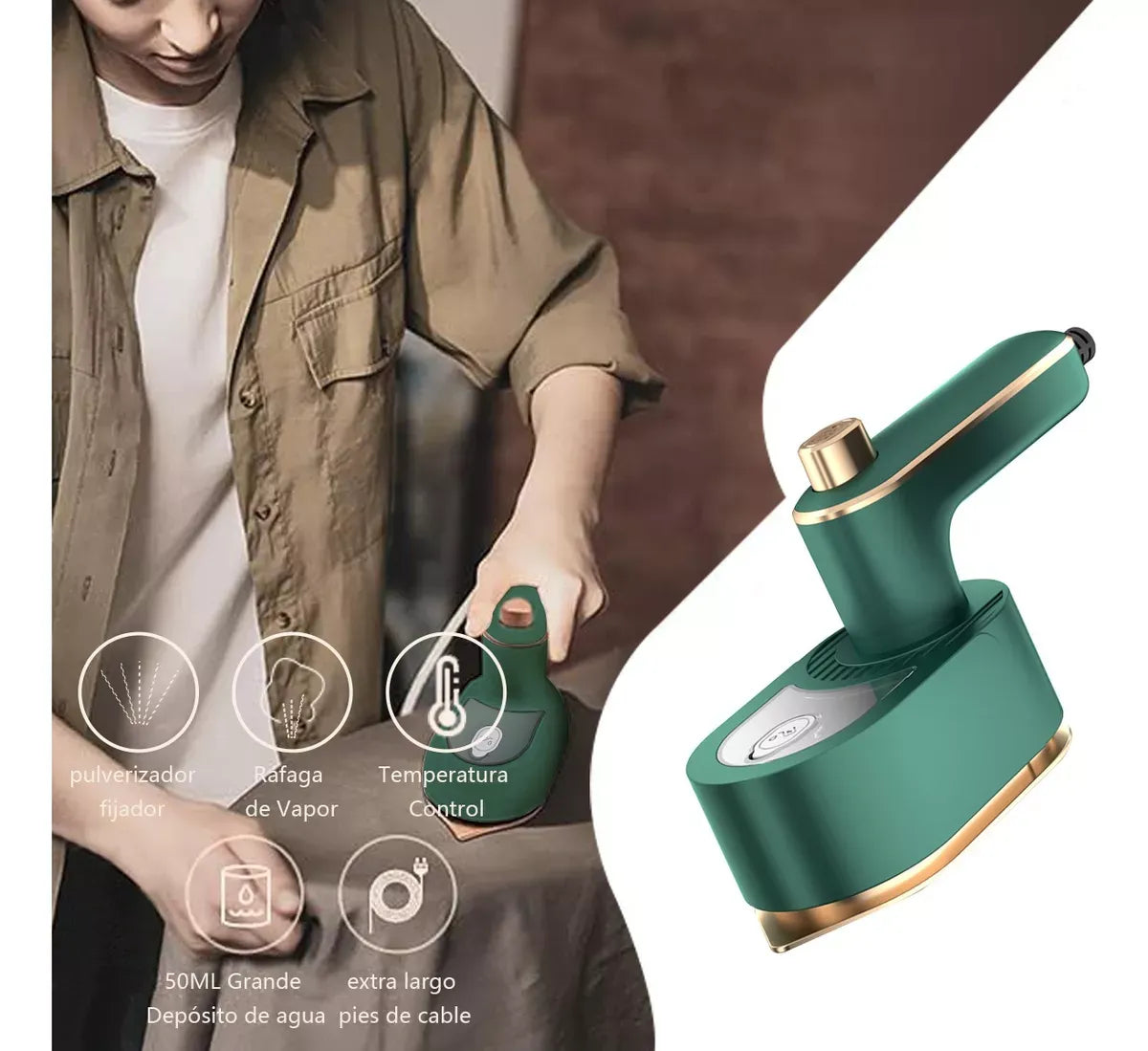 VaporFix™ - Plancha a Vapor Portátil: Adiós a las Arrugas en 30 Segundos